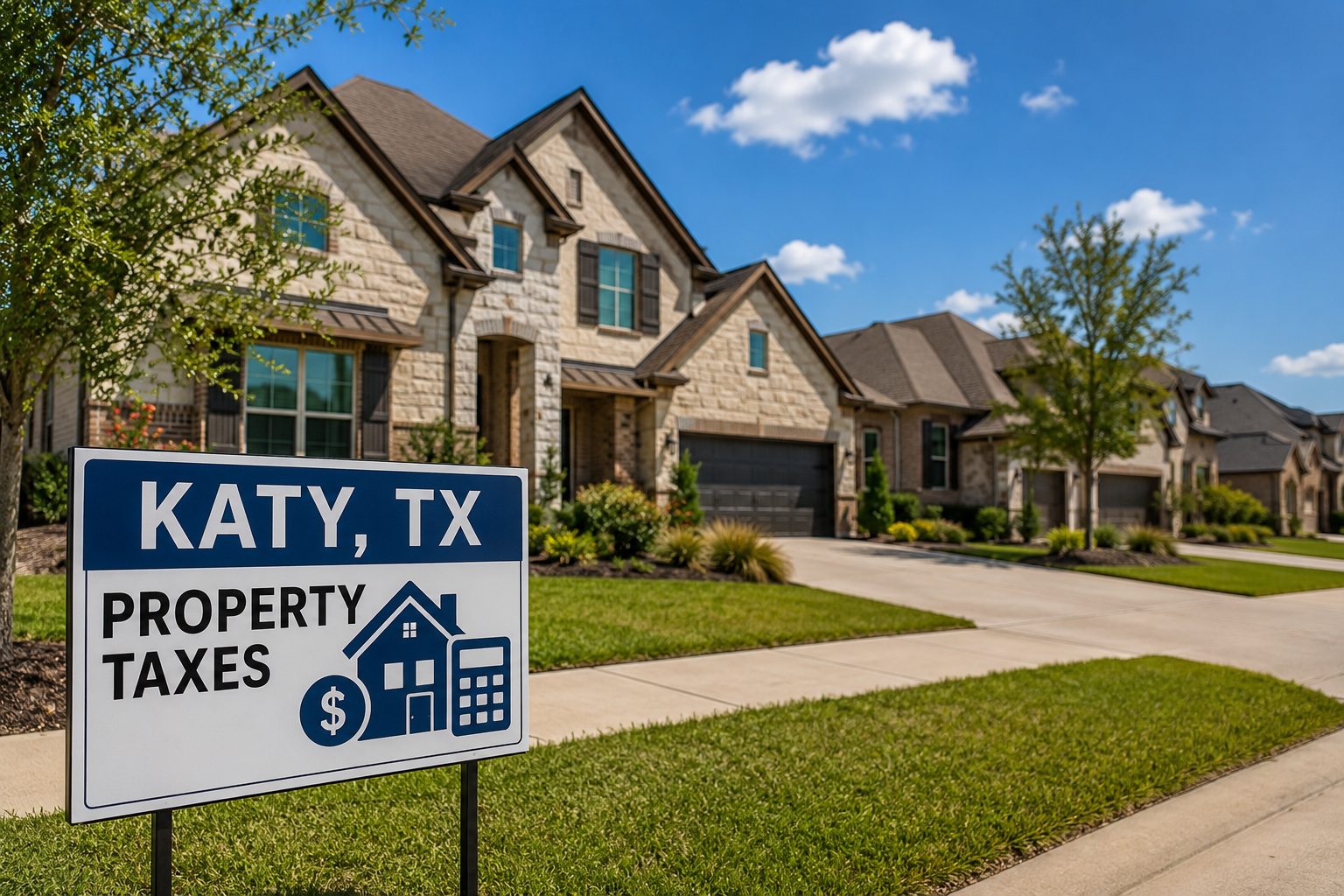 Katy TX home for buyers comparing property taxes